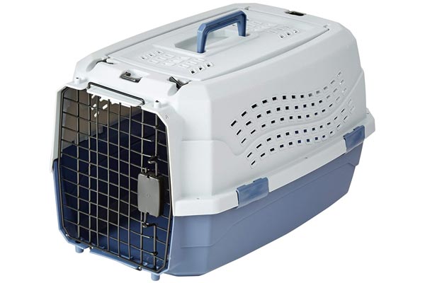 AmazonBasics Two-Door Top-Load Pet Kennel