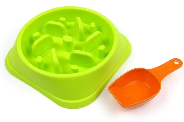 Eating Anti-Gulping Pet Food Bowl