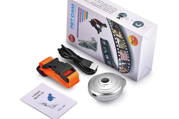 Leegoal Waterproof Dog Collar Type Mini Camera