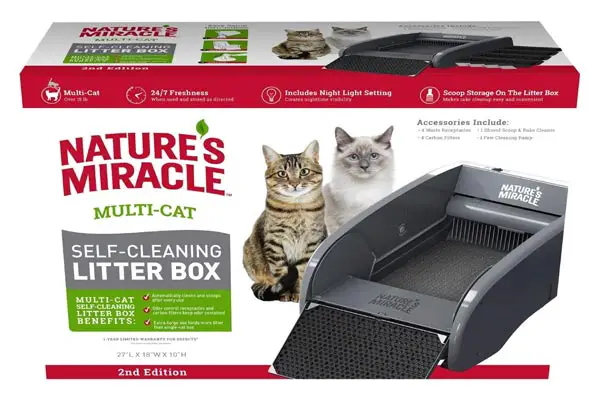 Natures Miracle Multi-Cat Self-Cleaning Litter Box