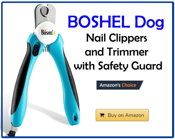 BOSHEL Dog Nail Clippers and Trimmer with Safety Guard