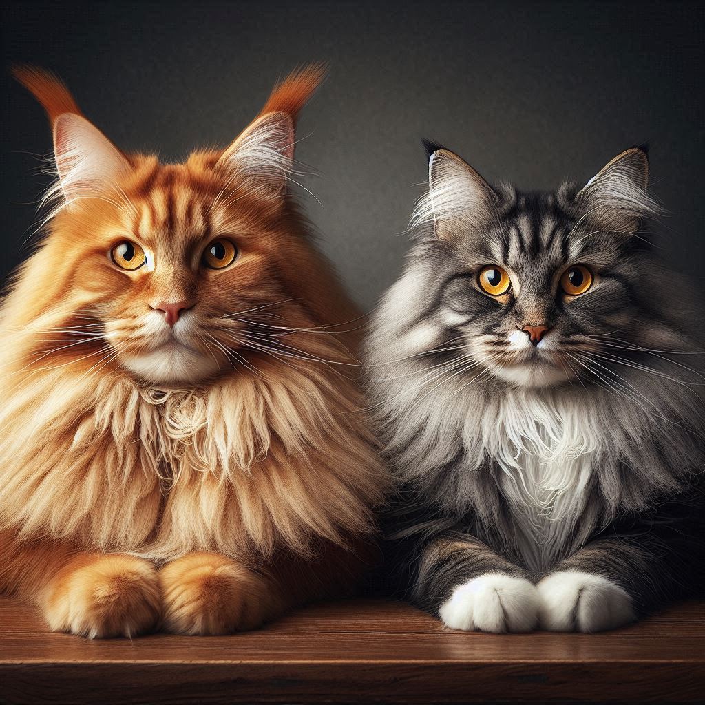 maine coon vs norwegian forest cat