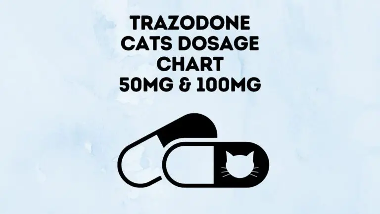 Trazodone Cats Dosage Chart 50mg and 100mg (Vet Suggested)