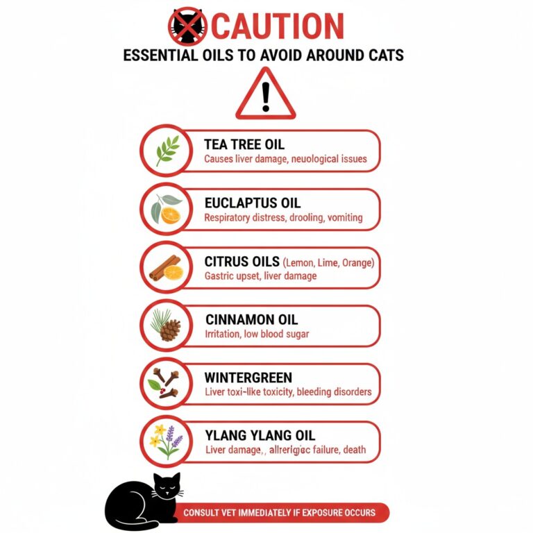 Essential Oils to Avoid Around Cats