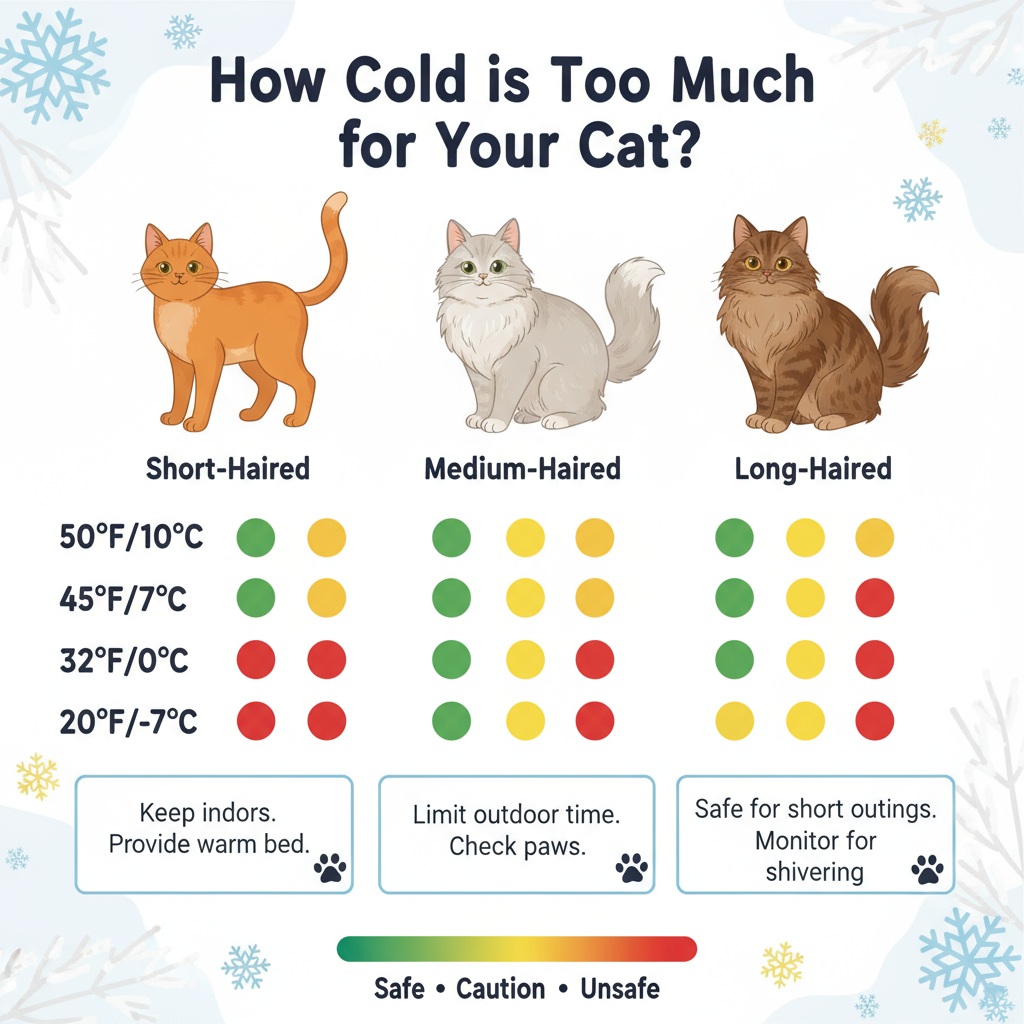How Cold is Too Cold For Cats