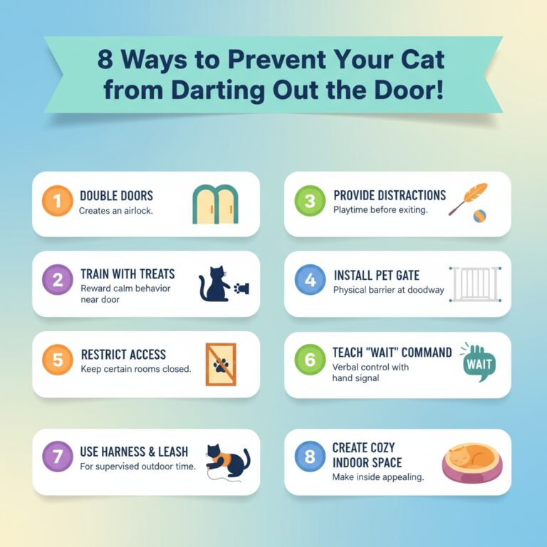 Ways to Prevent Cat from Darting Out