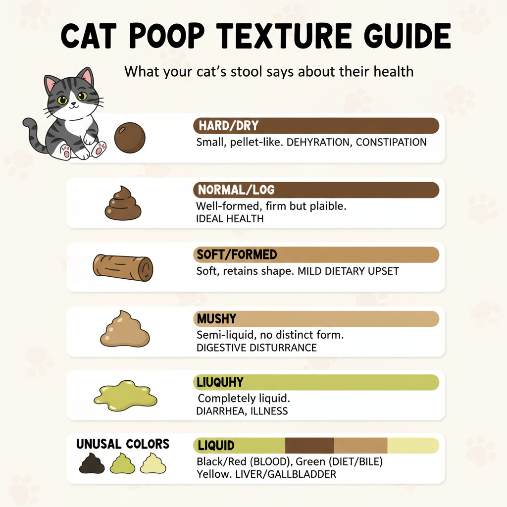 cat poop textures