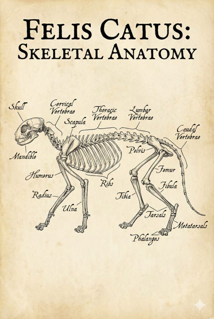 Felis Catus Bone Anatomy