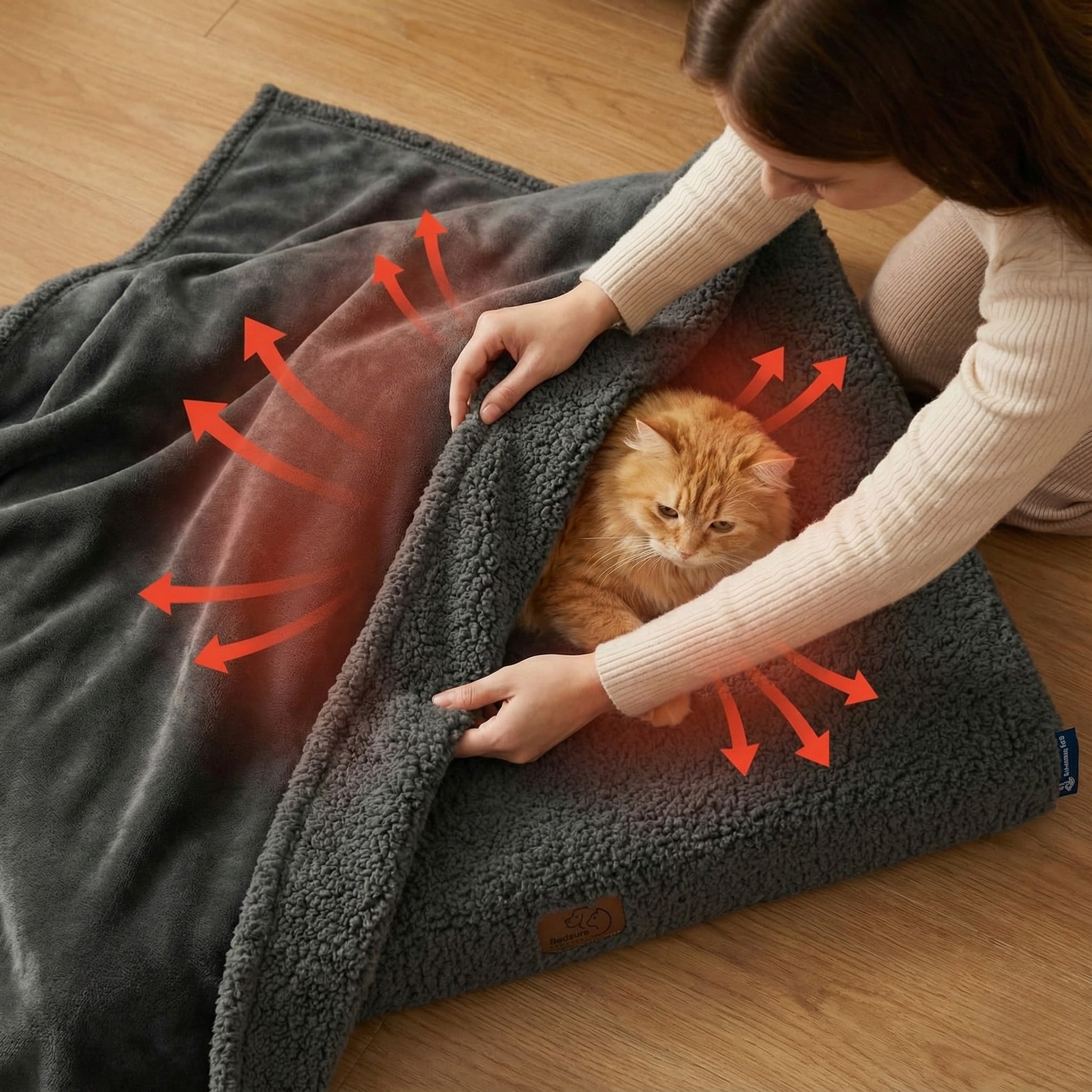 bedsure self warming blanket for small dogs and cats