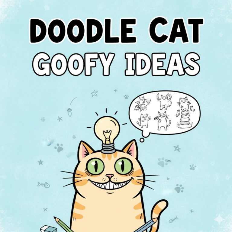 goofy cat doodle ideas