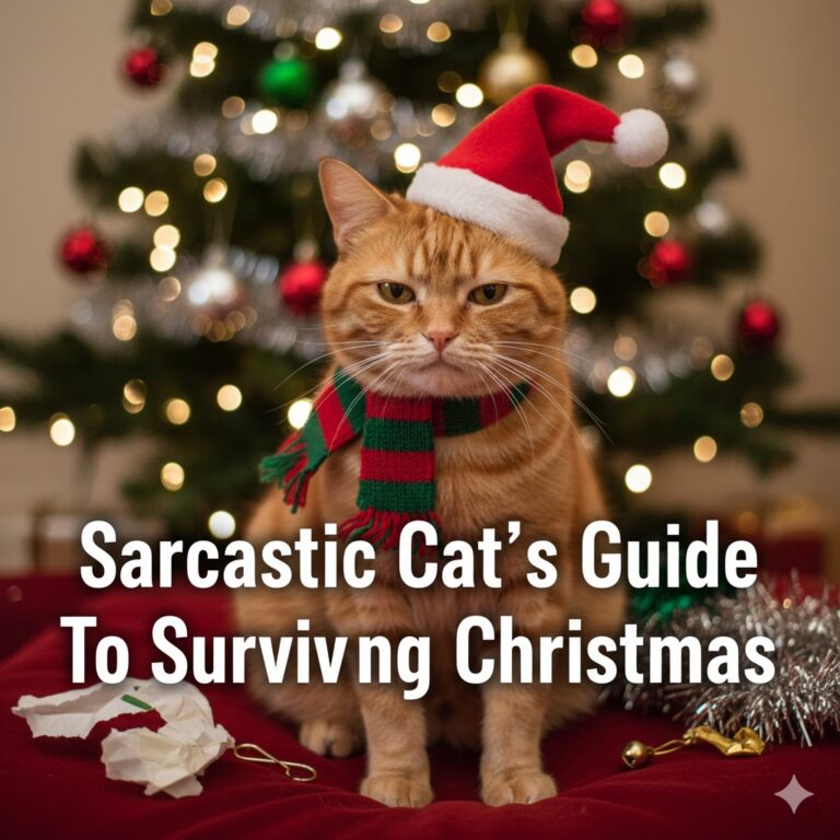 sarcastic cats guide to surviving christmas
