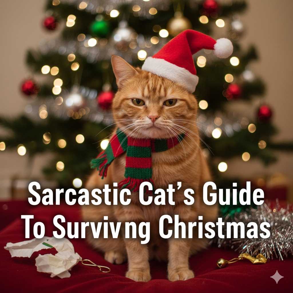 sarcastic cats guide to surviving christmas