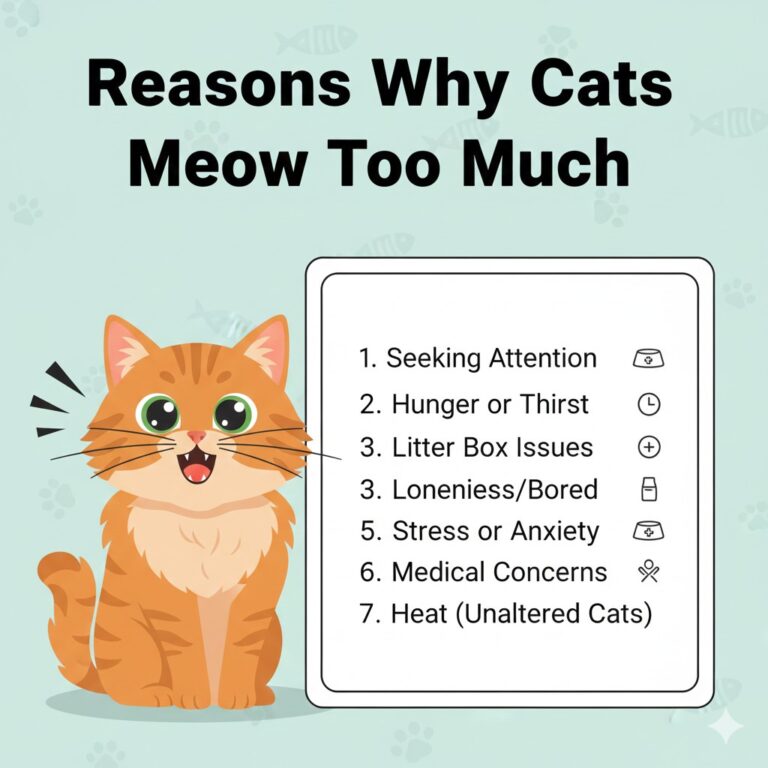 why cat meows too much