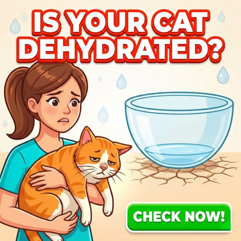 cat dehydration signs and symptoms