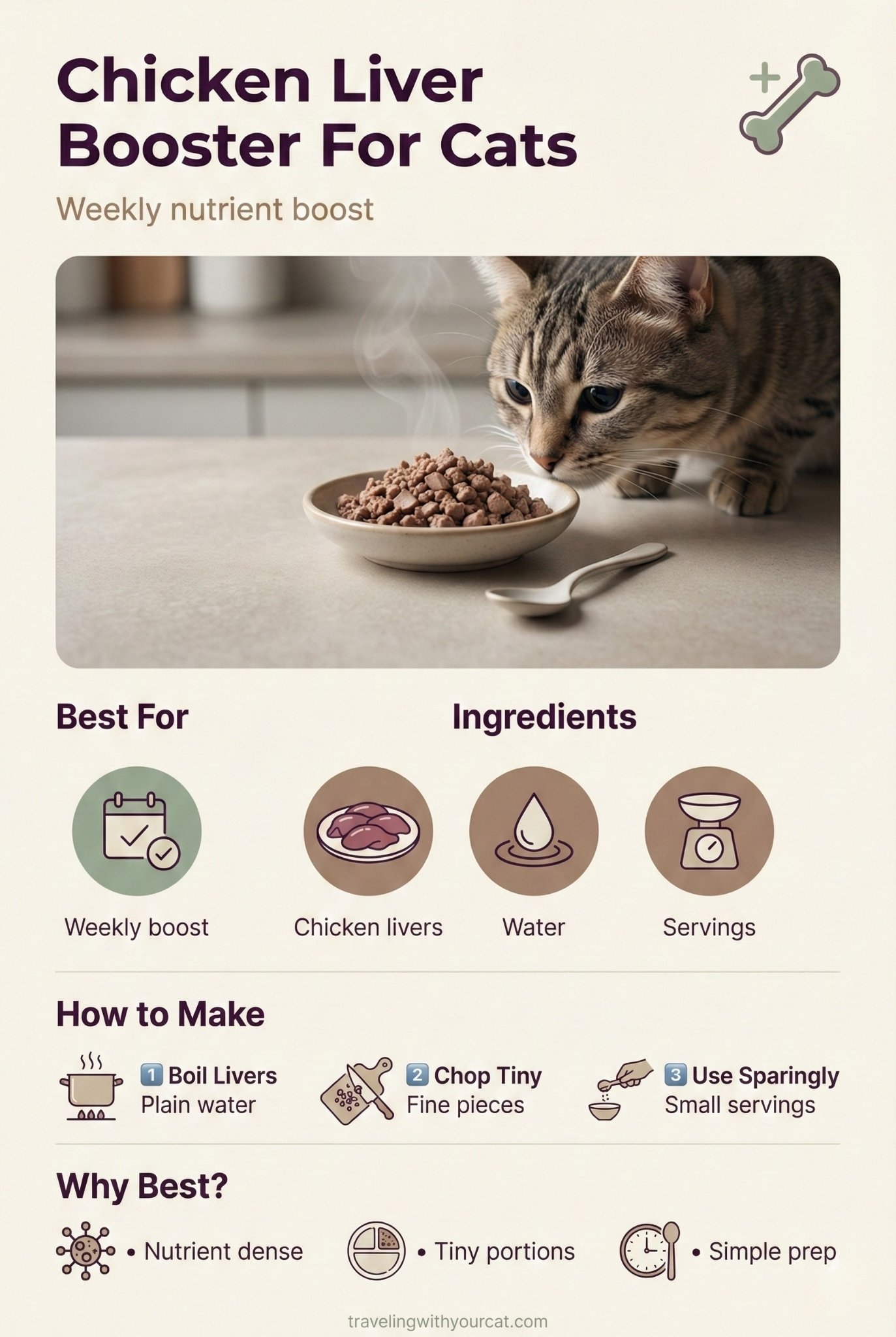 diy chicken liver booster for cat
