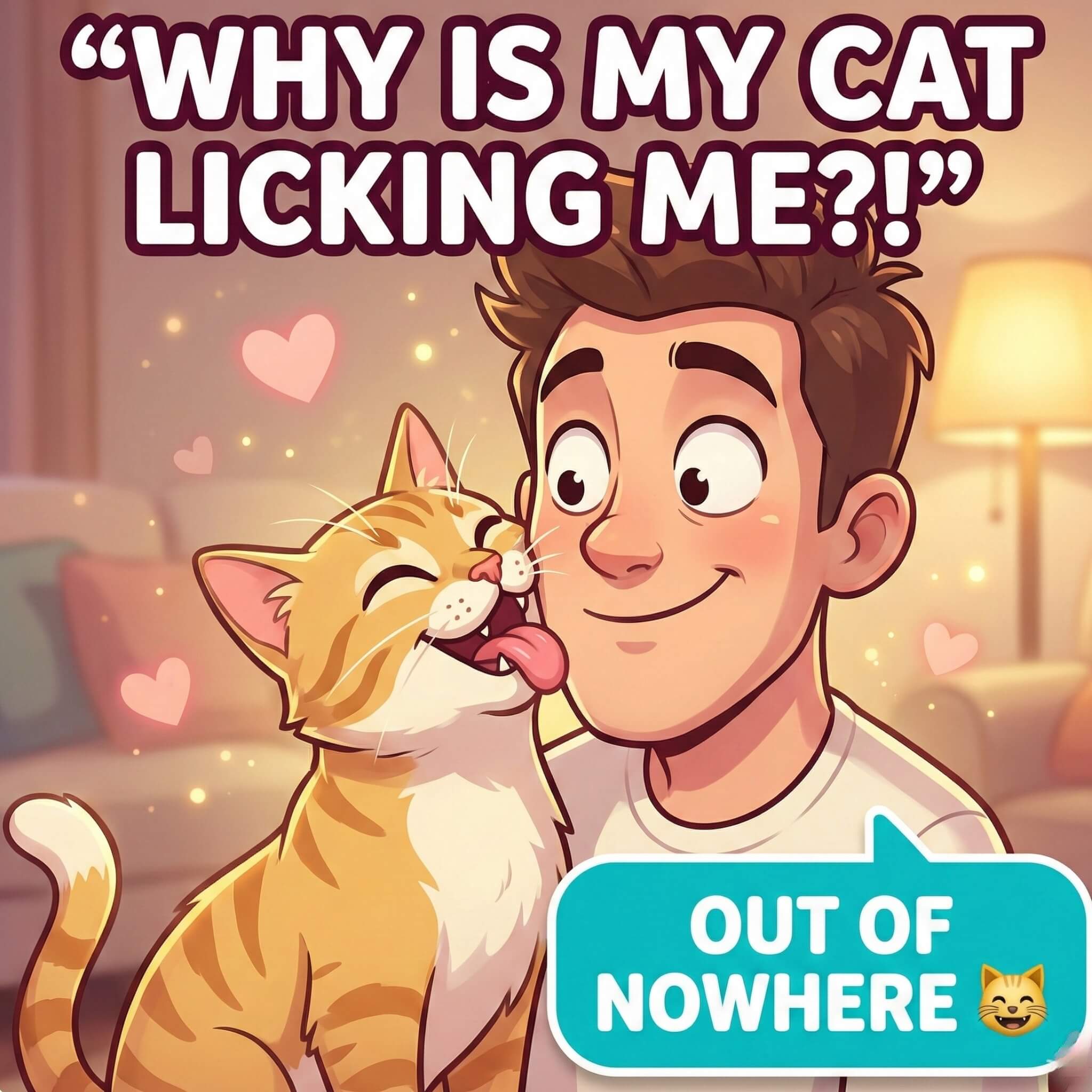 why cats groom you suddenly