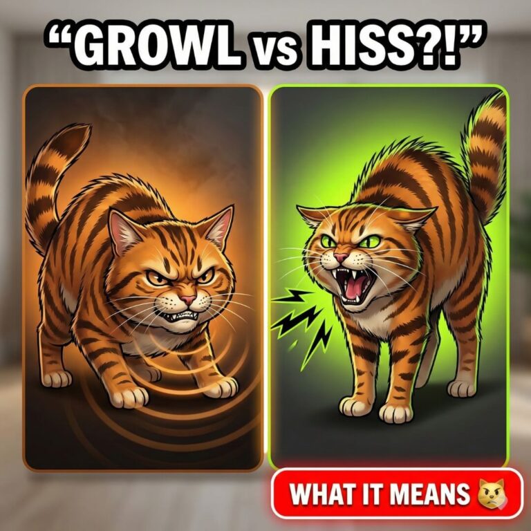 cat growling vs hissing