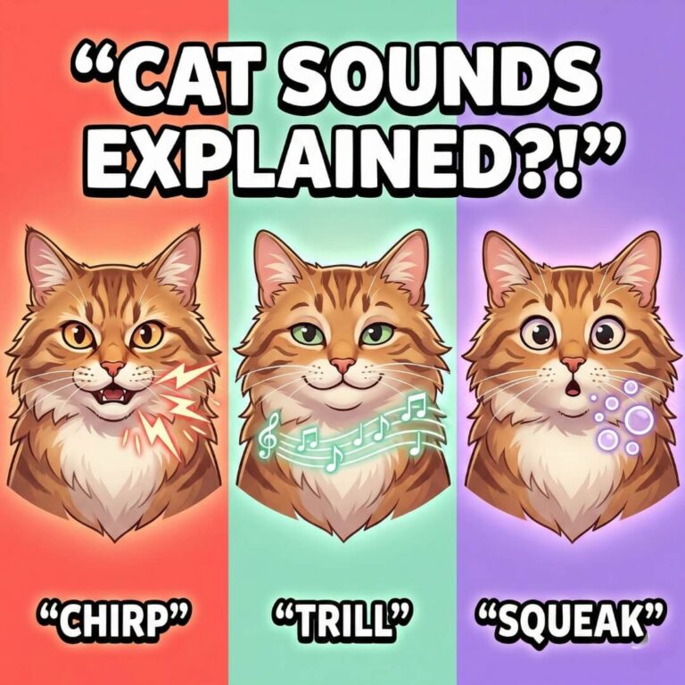 cats chirps vs trills vs squeak