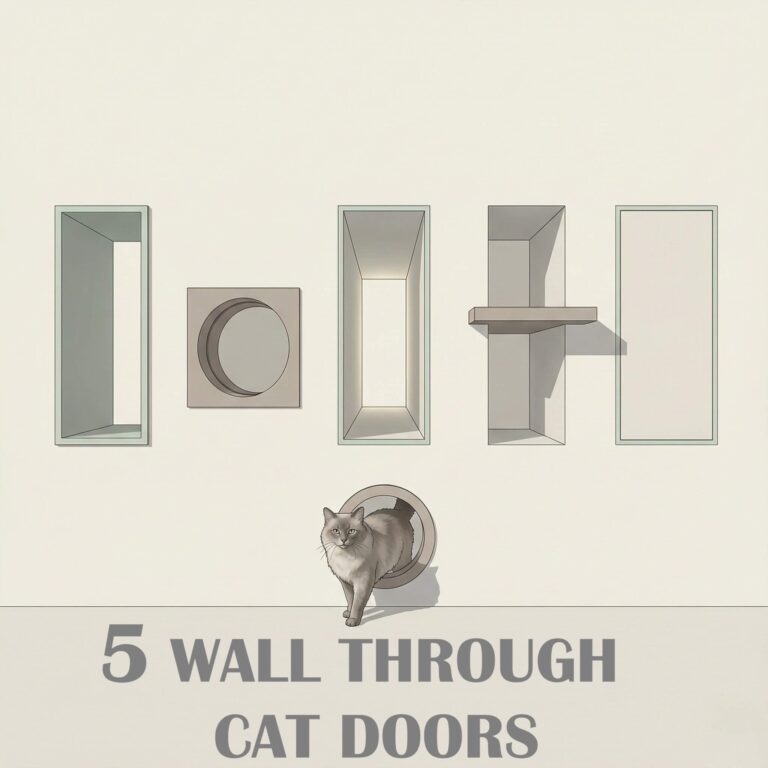 diy cat door through wall ideas