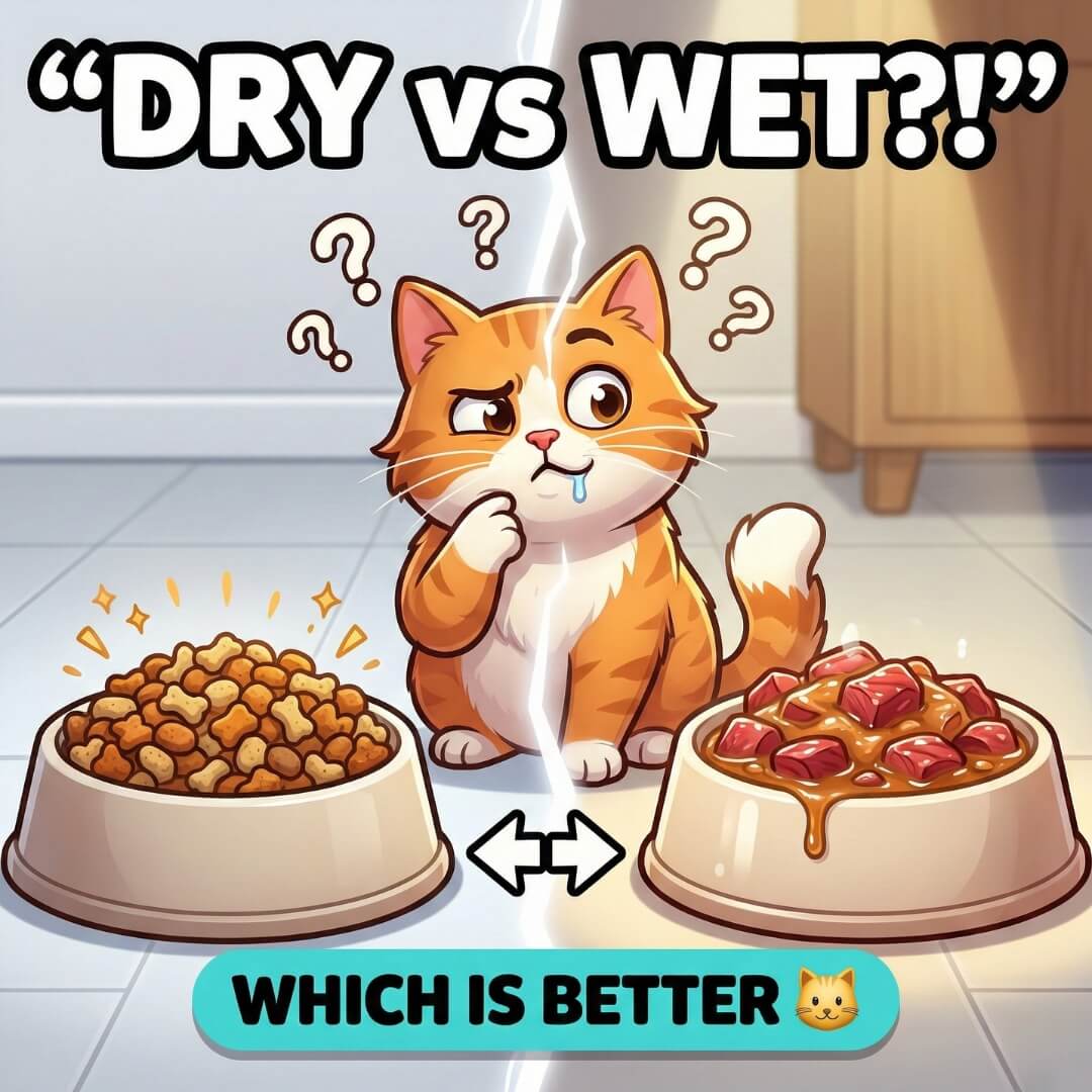 dry vs wet cat food