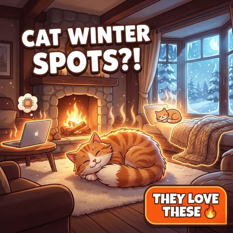 cats warm spots