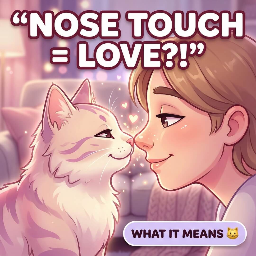 why cat touches nose