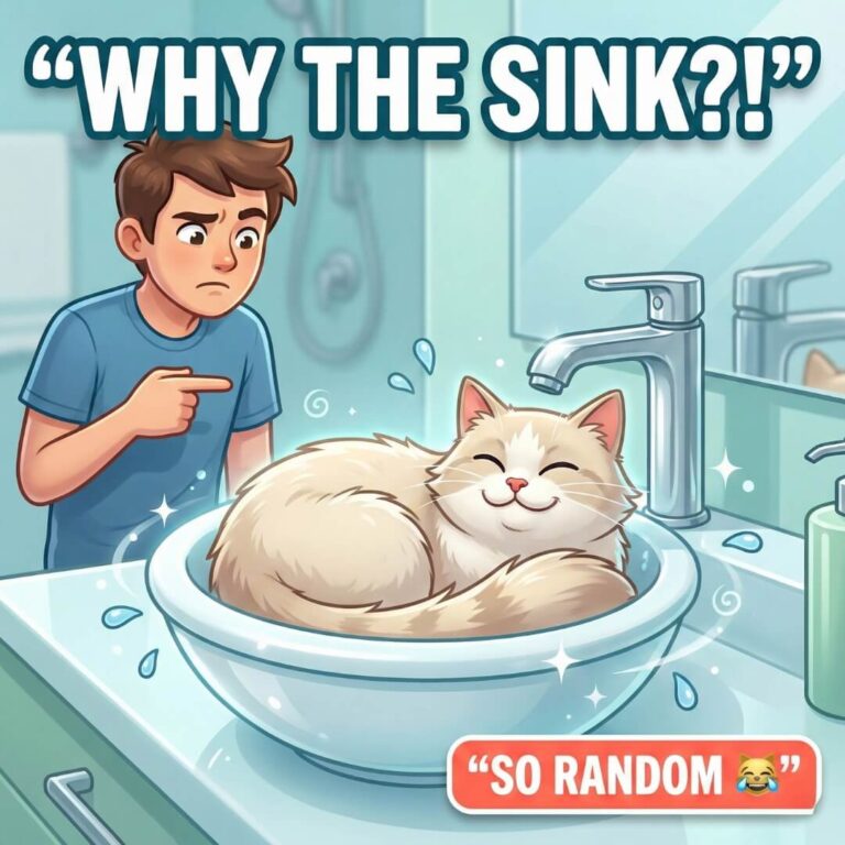 why cats sit in sinks