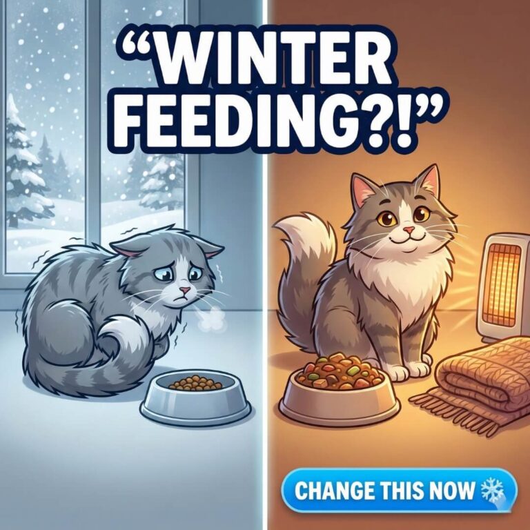 winter food adjustments for cats